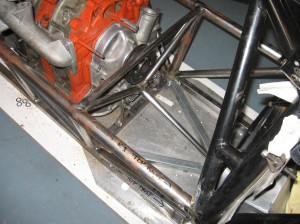Chassis showing the front engine mount