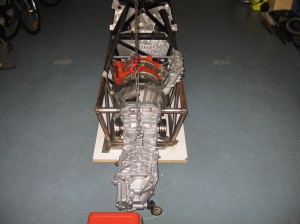 Chassis, Engine & Gearbox rear view 