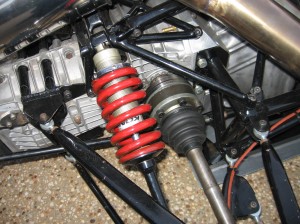 Rear Shock Absorber with side brace to chassis mount