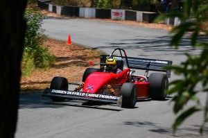 Rotary Hillclimb Racing Car of Darren Duffield out of turn 5 at Noosa 09