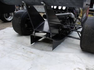 Rear Carbon Under-tray on the Lakes Hillclimb Car.