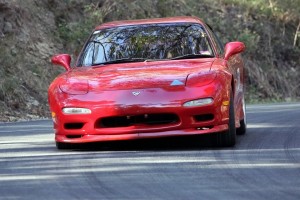 Cameron Hurman in his RX7 at Mt Cotton Round 3