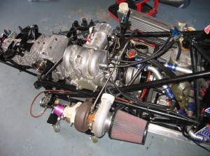 Chassis fitted with the new Engine 