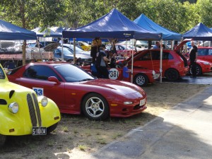 Cameron's Rx7 in the pits